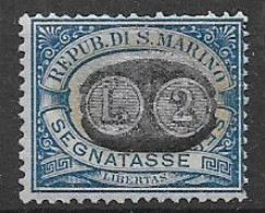 SAN MARINO  1931  SEGNATASSE DEL 1925 SOPRASTAMPATI SASS. 44  MLH VF - Timbres-taxe