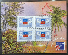 MAYOTTE  - MNH** - 1997 - # B 1 - Hojas Y Bloques