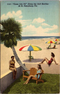 Florida St Petersburg Beach "Come Join Us" 1950 Curteich - St Petersburg