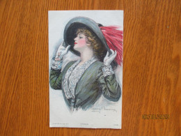 ART DECO WOMAN VIVIAN BY UNDERWOOD , GERMAN FELDPOST 1915 - Underwood, Clarence F.