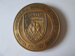 Medaille Roumaine:Direction De La Police Circulation Bucarest 199/Romanian Medal:Bucharest Traffic Police Department 90s - Altri & Non Classificati