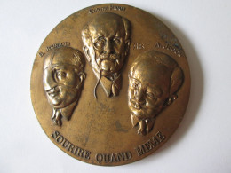 Rare! France Grand Medaille:Sourire Quand Meme-Les Gueules Cassees 1936/France Medal:Smile Anyway-The Broken Faces 1936 - France