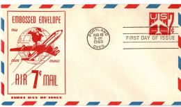 (R19g) USA  FDI - Embossed Enveloppe Air Mail 7 C - Portland Oreg. 1960. - 2c. 1941-1960 Covers