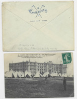 FRANCE GOLF HOTEL LE TREPORT LETTRE + HOSPITAL ANGLOFRANCAIS 23.10.1915 + CARTE BRITISH HOSPITAL - Golf