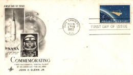 (R19c) USA FDI - NASA - Commemorating First Orbital Flight John H. Glenn. JR - Cape Canaveral FL 1962. - 3c. 1961-... Lettres