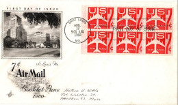 (R20) USA FDI - Booklet Lane - 7c Air Mail - Saint Louis MO - 1960. - 2c. 1941-1960 Briefe U. Dokumente