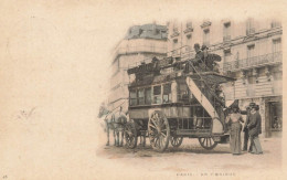 Paris * 1900 * Un Omnibus Batignolles Clichy Odéon * Attelage Chevaux Autobus Tramway - Autres & Non Classés