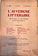 L'Auvergne Littéraire Artistique Et Historique - 174-175 - 1962 - Auvergne