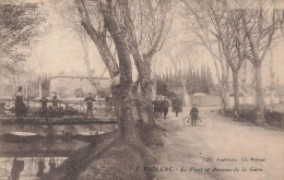 Piolenc * Avenue De La Gare Et Le Pont * Villageois * Au Dos CACHET Militaire 158ème Régiment D'infanterie - Piolenc