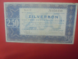 PAYS-BAS 2 1/2 GULDEN 1938 Circuler (B.30) - 2 1/2 Florín Holandés (gulden)