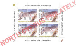 2019 TURKISH CYPRUS ZYPERN CHYPRE CIPRO " Europa - Bird - Owl - Eagle " Souvenir Sheet MNH - 2019