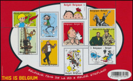 BL201**(4258/4267) This Is Belgium - Tintin / Kuifje - Gaston Lagaffe - Bob & Bobette - Blake Et Mortimer - Néron - Philastrips