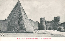 ITALIE - Roma - La Piramide Di C Cestio E La Porta Ostiense - Carte Postale Ancienne - Kirchen