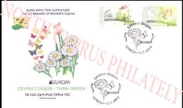 2016 TURKISH CYPRUS ZYPERN CHYPRE CIPRO " Europa ECOLOGY IN EUROPE " FDC - 2016