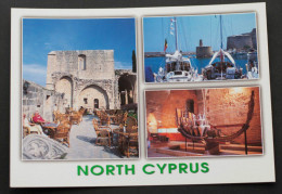 CYPRUS ZYPERN CHYPRE CIPRO "KYRENIA CASTLE AND RUINED SHIP" POSTCARD  New - Unused - Chypre