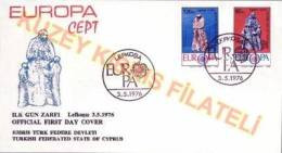 Turkish Cyprus (TRNC) - 1976 - "EUROPA (CEPT)" - FDC - Cartas & Documentos