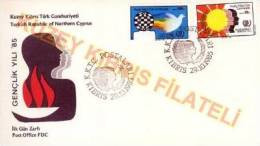 Turkish Cyprus (TRNC) - 1985 - "INTERNATIONAL YOUTH YEAR " - FDC - Brieven En Documenten