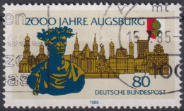 1985 BRD ° Mi:DE 1234, Yt:DE 1066, 2000 Jahre Augsburg, Kaiser Augustus - Gebraucht