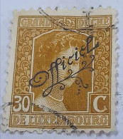 Luxembourg 1924, Scott O104, VF, Overprinted.. Official.. - 1921-27 Charlotte De Frente