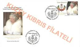 Turkish Cyprus (TRNC) - 2012 - "Diamond Jubilee Of Elizabeth II" - FDC - Briefe U. Dokumente