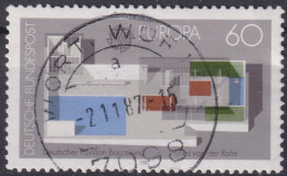 1987 BRD ° Mi:DE 1321, Yt:DE 1153, EUROPA, Moderne Architektur, Dt. Pavillon Barcelona - Gebraucht