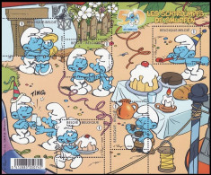 BL159**(3809/3813) - 50ans Des Schtoumpfs / 50 Jaar De Smurfen / 50 Jahre Schlümpfe / 50 Years Of The Smurfs - Philabédés (comics)