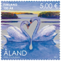 Aland Islands Åland Finland 2017 Swans Finnish Independence 100 Ann Stamp Mint - Unused Stamps