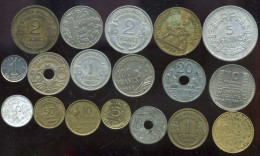 FRANCE  Lot De 18  Monnaies  (  134 ) - Alla Rinfusa - Monete