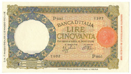 50 LIRE CAPRANESI LUPA CAPITOLINA M. STRETTO FASCIO L'AQUILA 17/05/1943 QFDS - Regno D'Italia - Altri