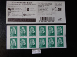 2023 CARNET MARIANNE L'ENGAGÉE L.V. SPM. TYPE II  LOGO PHILAPOSTE  REPÈRE " HIRONDELLES " SAINT PIERRE ET MIQUELON - Postzegelboekjes