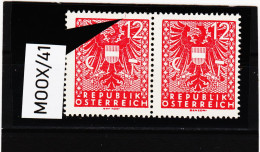 MOOX/41 ÖSTERREICH 1945 Michl 703 PLATTENFEHLER "  Farbsrich Oben " ** Postfrisch SIEHE ABBILDUNG - Variétés & Curiosités