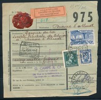Vrachtbrief Van "BRUSSEL 10" Naar "BRAINE-L'ALLEUD" + Vignet "aangegeven Waarde/valeur Déclarée" - (ref. Nr 347) - Documents & Fragments