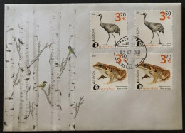 Finland Finnland Finlande 2021 Europa CEPT Rare Fauna Peterspost FDC Full Set - Kranichvögel