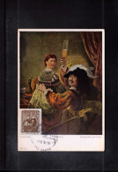 Germany DDR 1956 Art - Rembrandt Painting Interesting Maximum Card - Rembrandt