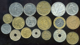 FRANCE  Lot De 18  Monnaies  (  128 ) - Alla Rinfusa - Monete
