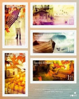 Finland Finnland Finlande 2013 Autumn In Finland Set Of 5 Stamps In Block Mint - Blocchi E Foglietti