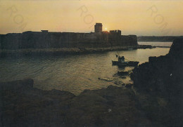 CARTOLINA  LE CASTELLA,CROTONE,CALABRIA-ALBA SUL CASTELLO ARAGONESE-STORIA,MEMORIA,CULTURA,BELLA ITALIA,VIAGGIATA 1975 - Crotone