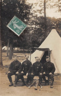 78-MAISON LAFFITTE- CARTE PHOTO MILITAIRE CAMP ANNNE 1910 - Maisons-Laffitte