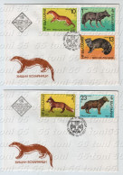 BULGARIA / Bulgarie 1977 ANIMALS 5v.- 2 FDC - FDC