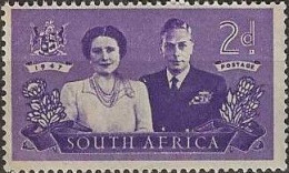 SOUTH AFRICA 1947 Royal Visit - 2d - King George VI And Queen Elizabeth MH - Ongebruikt
