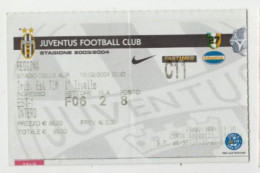 15/02/2004   JUVENTUS / REGGINA  #  Calcio  #  Ingresso  Stadio / Ticket  C11 - Eintrittskarten