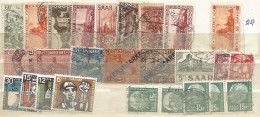 Sarre SAAR Small Lot Of Mainly Used Stamps - Colecciones & Series