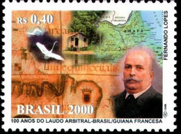 BRAZIL #3146 -  BRAZIL ANS FRENCH GUYANA -  BARON OF RIO BRANCO -  2000 -  MNH - Neufs