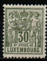 LUXEMBOURG 1882-91 * SIGNE' PLI-CREASE - 1882 Allegorie