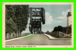 HAMILTON, ONTARIO - BASCULE BRIDGE & LIGHTHOUSE - TRAVEL IN 1953 -  THE PHOTOGELATINE ENGRAVING CO LTD - - Hamilton