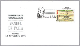Compositor MANUEL DE FALLA - Composer. FDC Madrid 2001 - Musique