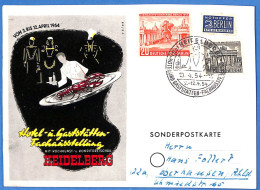 Berlin West 1954 Carte Postale De Heidelberg (G21762) - Covers & Documents