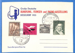 Berlin West 1955 Carte Postale De Dusseldorf (G21763) - Covers & Documents