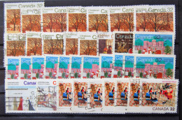 Canada - Accumulation Of 35 Thema "christmas" Stamps Used - Otros & Sin Clasificación