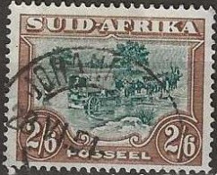 SOUTH AFRICA 1926 Ox-wagon Inspanned -  2s.6d. - Blue And Brown FU (Suid Afrika) - Used Stamps